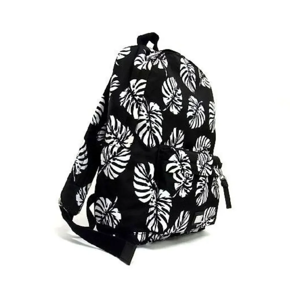 Dolce & Gabbana NEW Bambino Tropical Palm Leaf Print Nylon & Leather Backpack